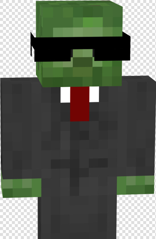 Minecraft Mods Skeleton Mob   Minecraft Zombie With Sunglasses  HD Png DownloadTransparent PNG