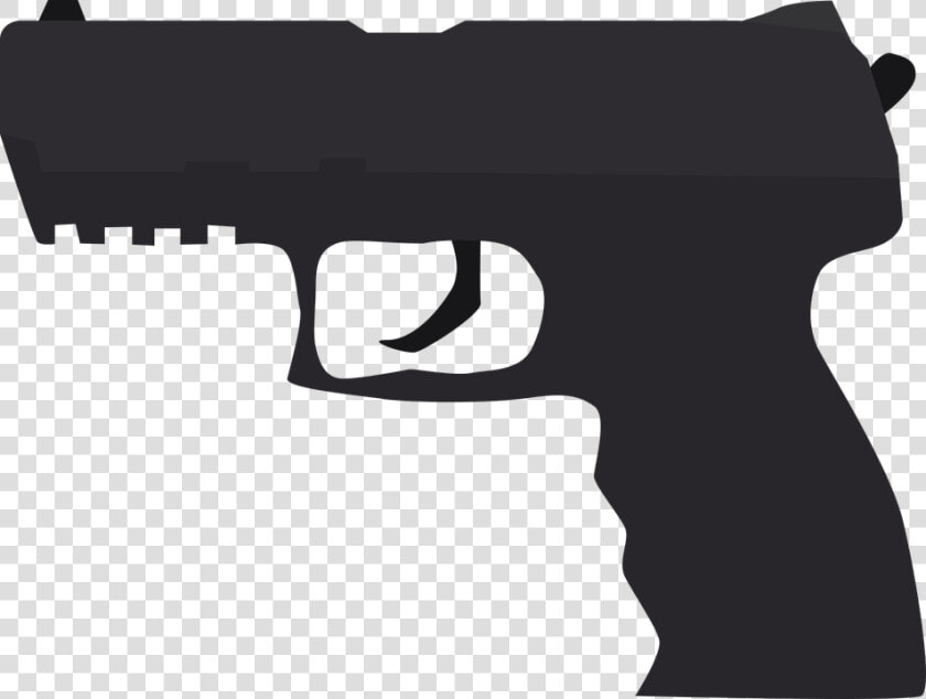 Pistol  Crime  Weapon  Criminal Case  Offence  Shoot   Gun Silhouette  HD Png DownloadTransparent PNG