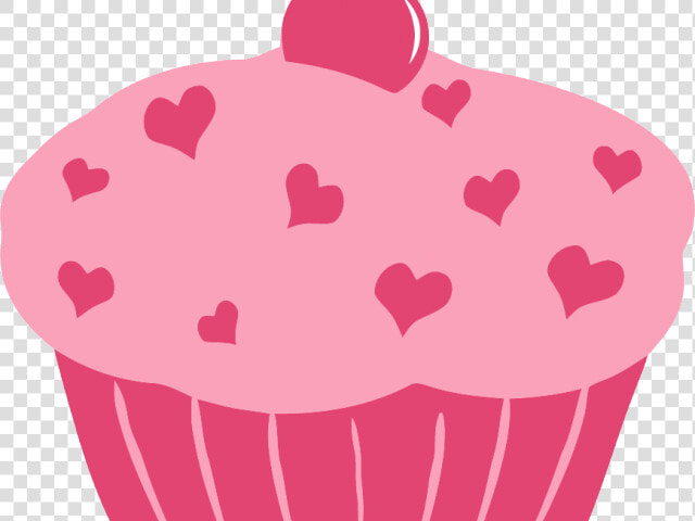 Cupcake Clipart Heart   Pink Cupcake Clipart  HD Png DownloadTransparent PNG