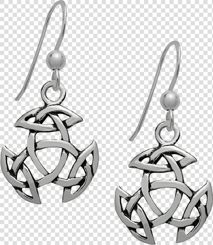 Triquetra Knot Earrings Wicca Spiritual Inspired Earrings   Earrings  HD Png DownloadTransparent PNG