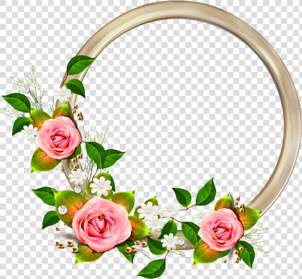 Rose Frame  Rose Clipart  Frame Clipart  Round Png   Transparent Flower Corner Png  Png DownloadTransparent PNG