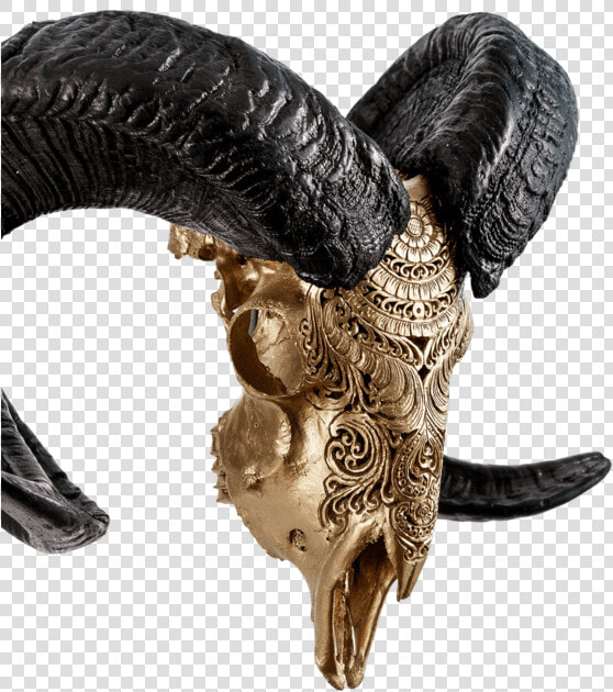 Carved Ram Skull   Statue  HD Png DownloadTransparent PNG