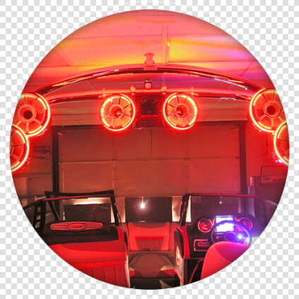 Red Lights Installed On Vehicle   Circle  HD Png DownloadTransparent PNG