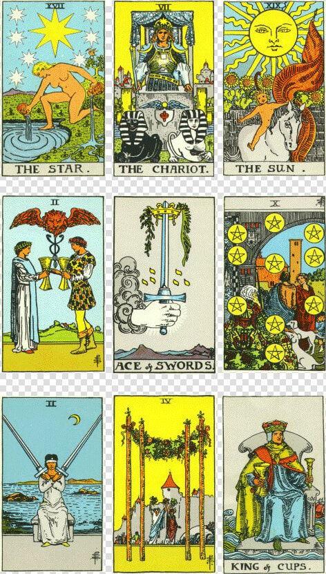 Sample Rider Waite Smith Cards   Tarot Rider Waite Smith  HD Png DownloadTransparent PNG