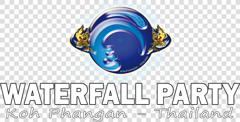 Waterfall Party Koh Phangan Logo   Graphic Design  HD Png DownloadTransparent PNG