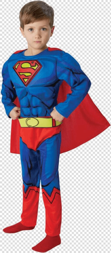 Child Deluxe Comic Book Superman Costume   Youth  Dc superman Logo  HD Png DownloadTransparent PNG