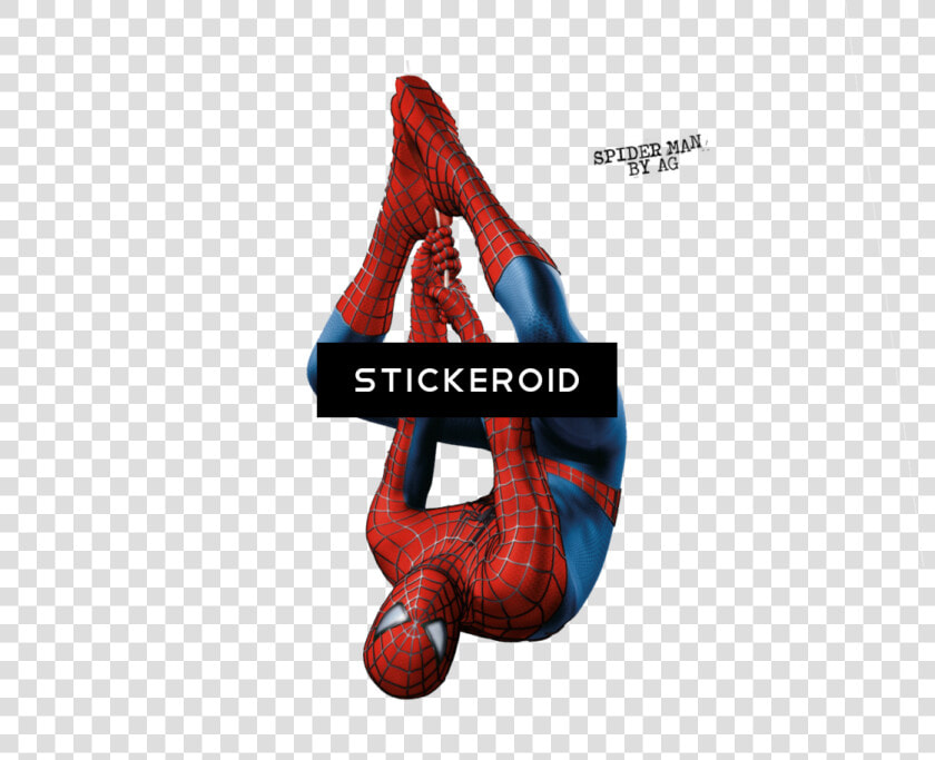 Cute Spider Hd   Spiderman 2002 Upside Down  HD Png DownloadTransparent PNG