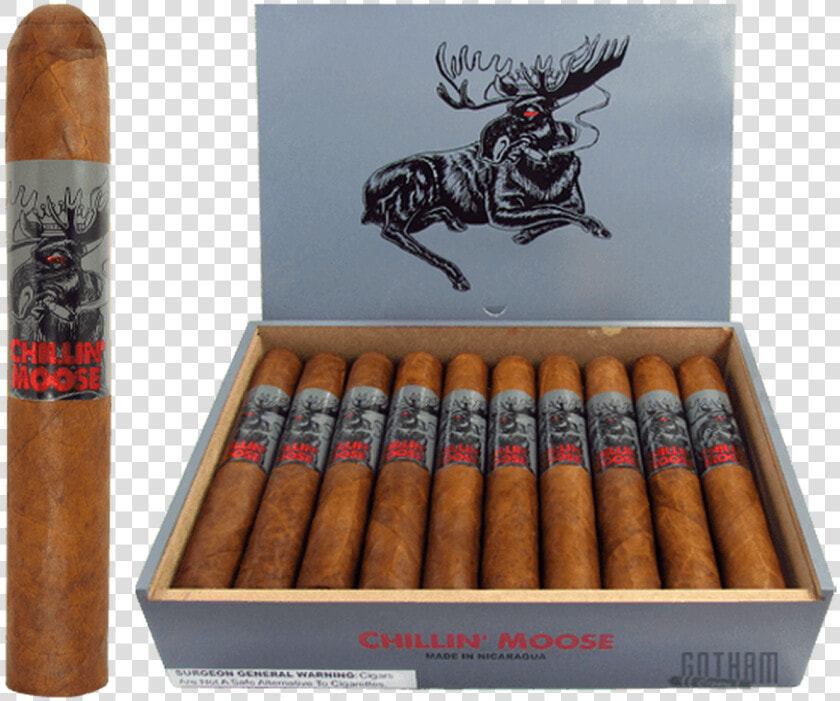 Chillin Moose Gigante Open Box And Stick   Chillin Moose Cigar  HD Png DownloadTransparent PNG