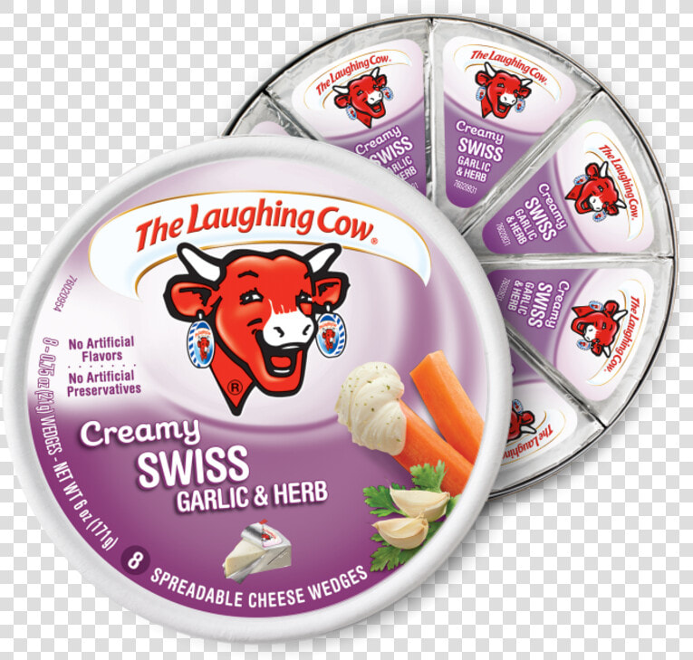 Open Garlic Herb   Laughing Cow Cheese  HD Png DownloadTransparent PNG