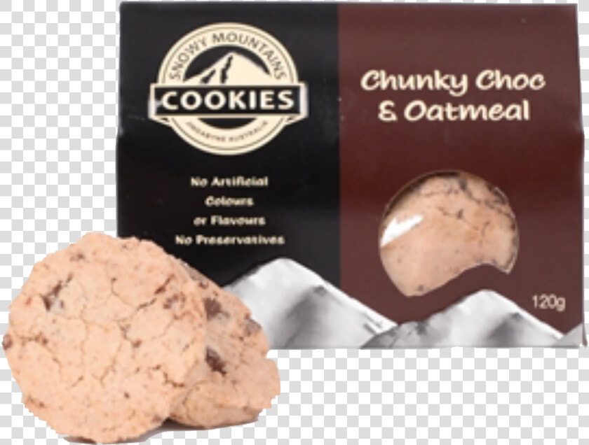 Snowy Mountain Chunky Choc Oatmeal 120g   Snowy Mountain Cookies  HD Png DownloadTransparent PNG