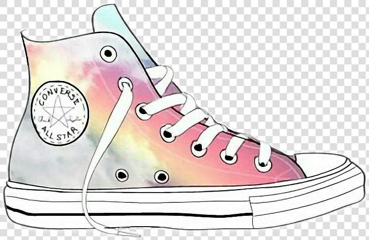  zapatilla  zapato  cool  emoji  emojis  emojisticker   Rainbow Converse Stickers  HD Png DownloadTransparent PNG