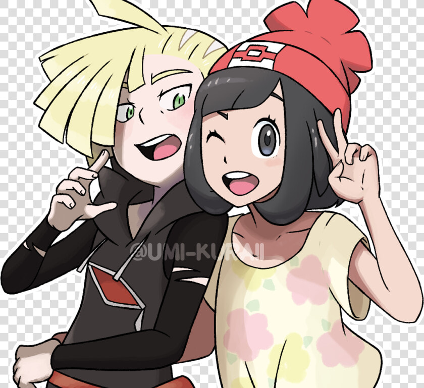 Pokemon Gladion And Moon  HD Png DownloadTransparent PNG