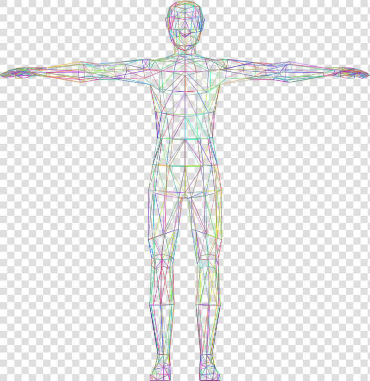 Prismatic Low Poly Male   Transparent Background Body Png  Png DownloadTransparent PNG