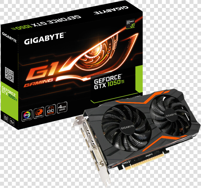 Gigabyte Gtx 1050 Ti Windforce Oc 4gb  HD Png DownloadTransparent PNG