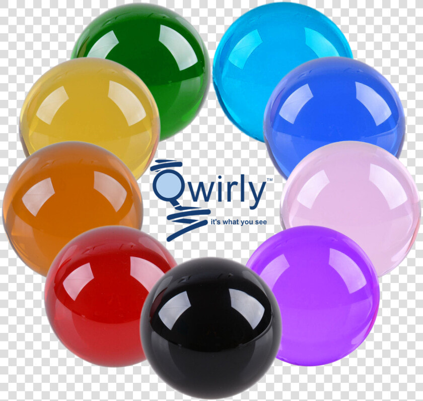 Qwirly Multipurpose Glass Gazing Ball   Glass Plastic Toy Ball  HD Png DownloadTransparent PNG