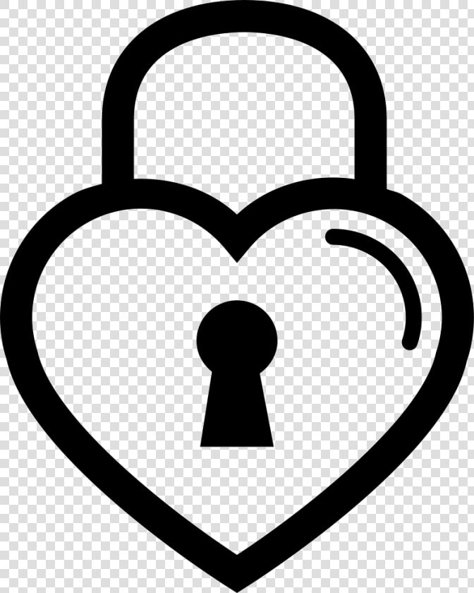 Heart Shaped Lock Outline   Heart With Lock Png  Transparent PngTransparent PNG