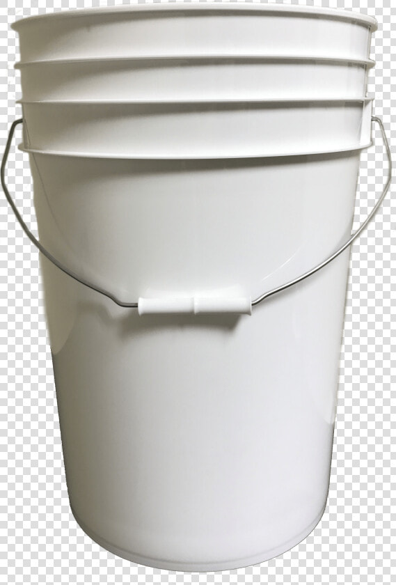 Six Gallon Plastic Bucket White   Bail Bucket  HD Png DownloadTransparent PNG