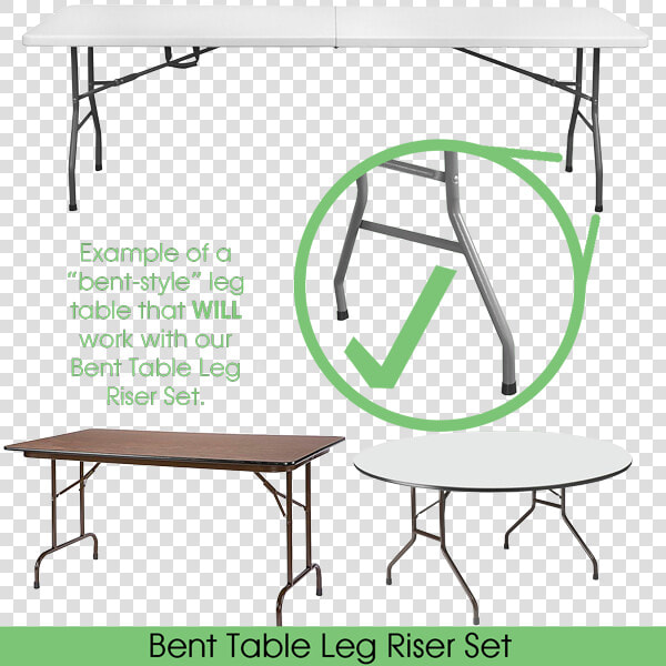 Folding Table Leg Risers The Easy Way To Give Your  HD Png DownloadTransparent PNG