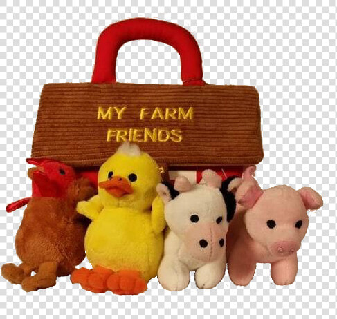 Stuffed Animal Farm Friends   Carrier Bag Of Stuffed Animals  HD Png DownloadTransparent PNG