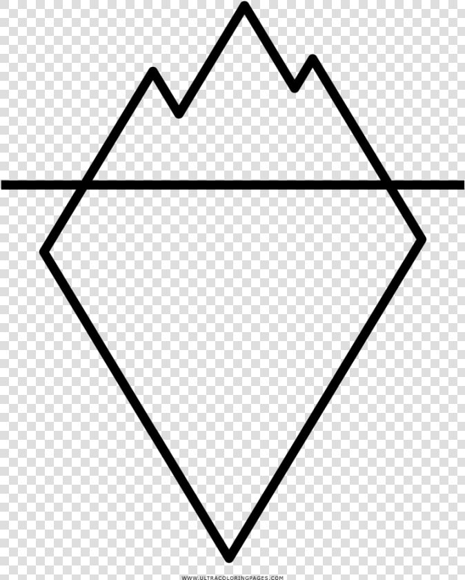 Collection Of Free Iceberg Drawing Ice Burg Download   Outline Of An Iceberg  HD Png DownloadTransparent PNG