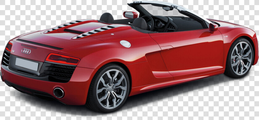 Audi R8 V8 Spyder Car Hire Rear View  HD Png DownloadTransparent PNG