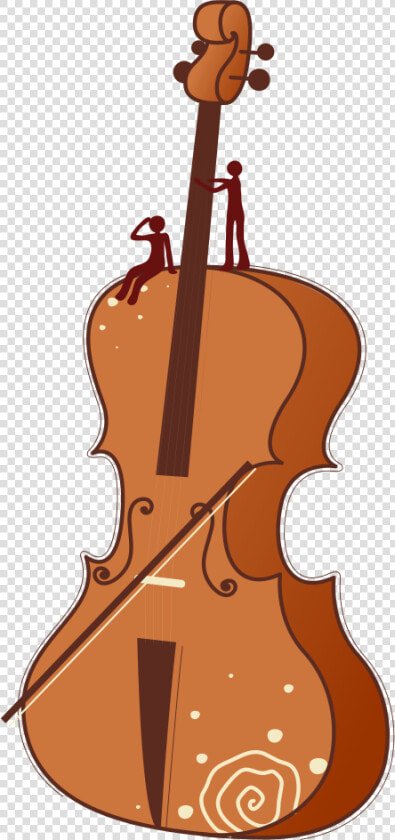 Transparent Violin Clipart Png   Cello Cartoon Png  Png DownloadTransparent PNG