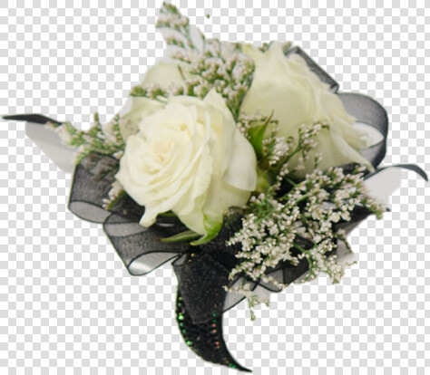 Black And White   Black And White Corsage And Boutonniere  HD Png DownloadTransparent PNG