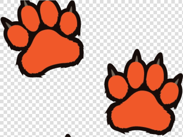 Paw Print Saying Clipart Clip Art Tiger Paws Transparent   Clipart Tiger Paw Print  HD Png DownloadTransparent PNG