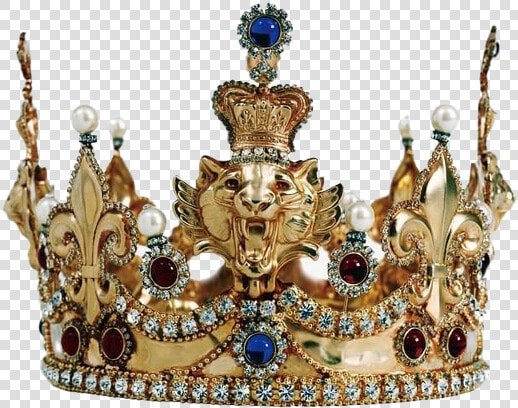 Jewels Png Pic   Gold Crown With Blue Jewels  Transparent PngTransparent PNG