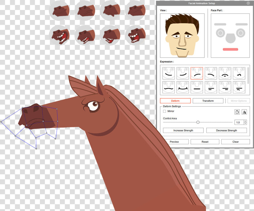 Transparent Animator Clipart   Horse 2d Parts  HD Png DownloadTransparent PNG