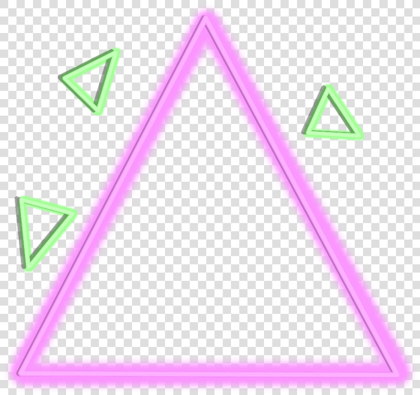  neon  triangle  glow  colorful  freetoedit  ftestickers   Triangle  HD Png DownloadTransparent PNG