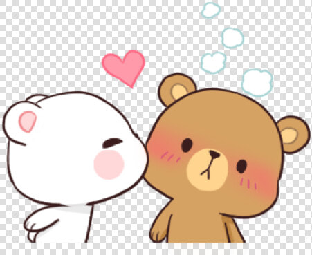  aesthetic  love  red  hearts  lovecore  cute  soft   Milk And Mocha Bear  HD Png DownloadTransparent PNG