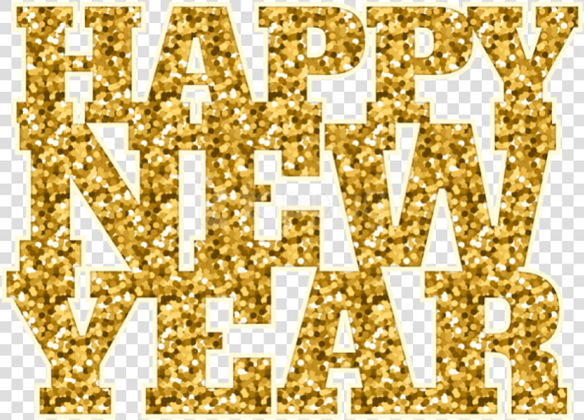 Happy New Year Gold Png   Motif  Transparent PngTransparent PNG