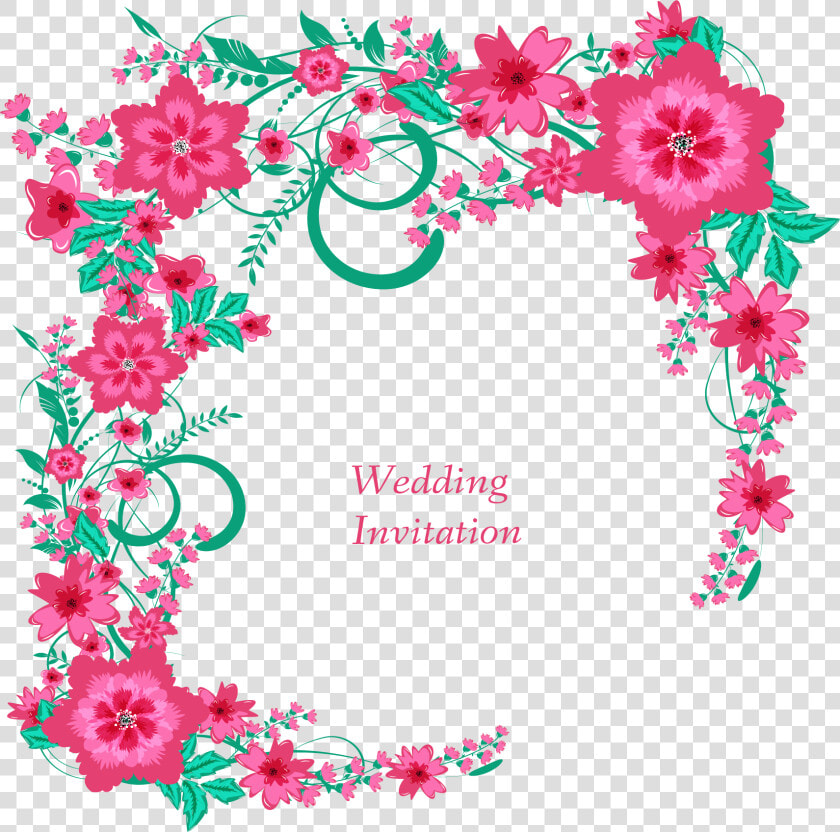 Transparent Bridal Shower Flower Clipart   Wedding Invitations Background Design Floral  HD Png DownloadTransparent PNG