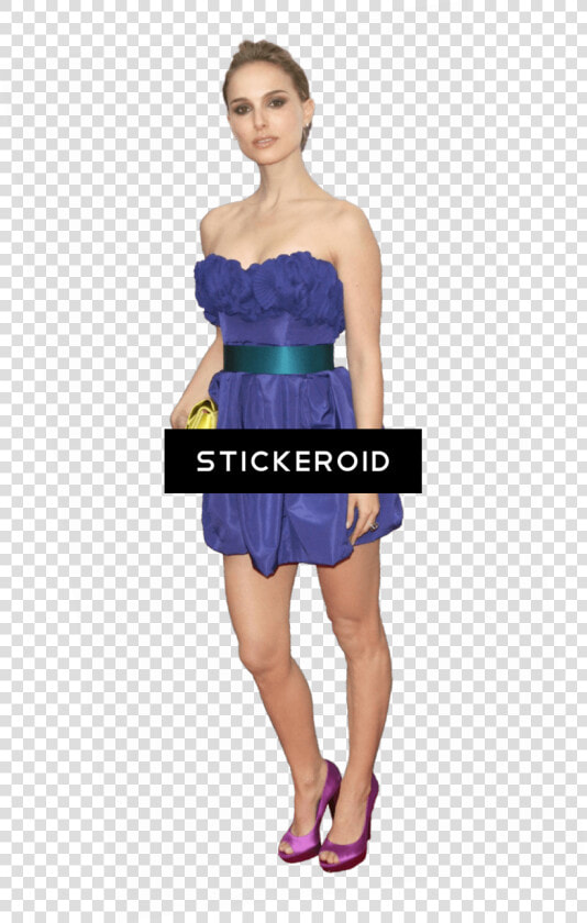 Natalie Portman Purple Dress   Cocktail Dress  HD Png DownloadTransparent PNG