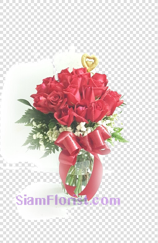 2172 Vase Of Roses Click For Detail   Garden Roses  HD Png DownloadTransparent PNG