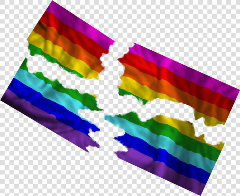 Rainbow Flag By Cjf20   Torn Rainbow Flag Png  Transparent PngTransparent PNG