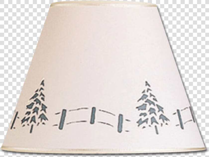 Tree And Fence Lamp Shade   Lampshade  HD Png DownloadTransparent PNG