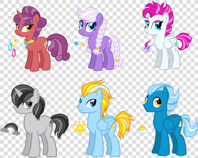 Thecheeseburger  Cute  Earth Pony  Female  Group  Male    Cartoon  HD Png DownloadTransparent PNG