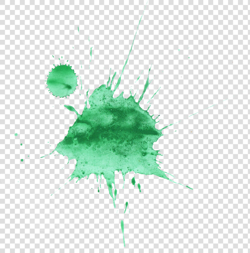 Watercolour Green Paint Splatter  HD Png DownloadTransparent PNG