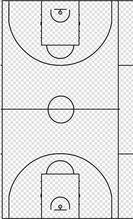 Basketball Court Png   Fiba Basketball Half Court  Transparent PngTransparent PNG