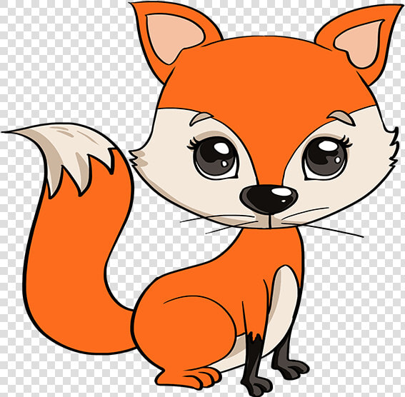 How To Draw Baby Fox   Easy How To Draw A Baby Fox  HD Png DownloadTransparent PNG