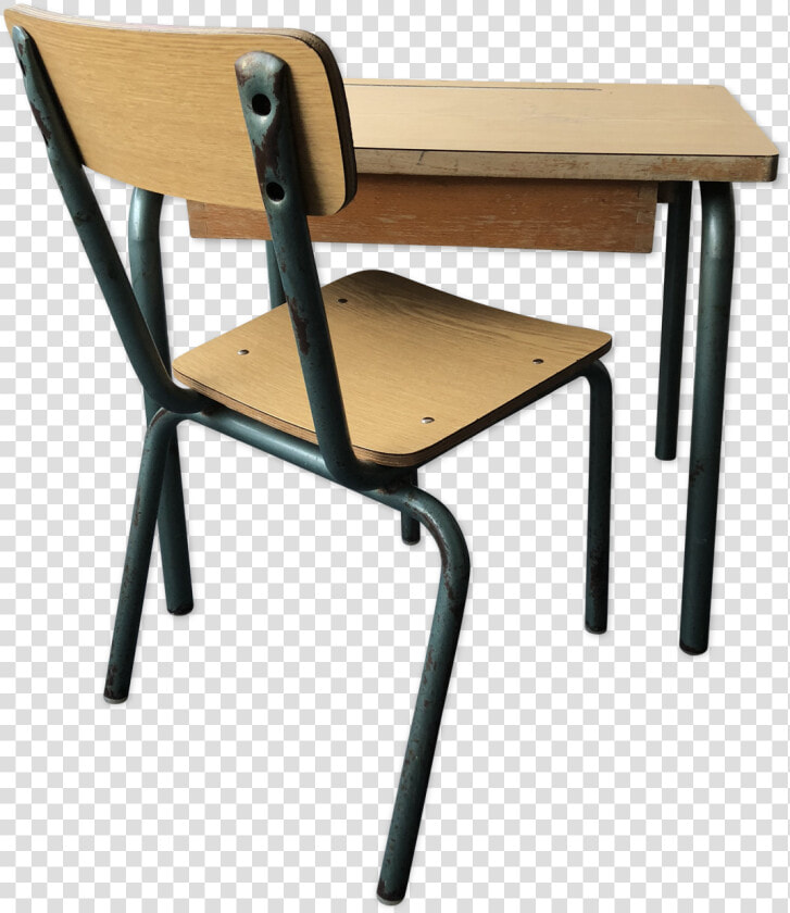 Student Desk And Chair Vintage Src Https   Dessin Bureau Ecolier Ancien  HD Png DownloadTransparent PNG