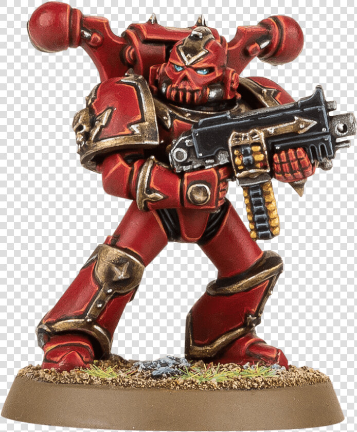 Red Chaos Space Marines  HD Png DownloadTransparent PNG