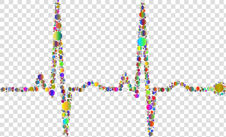 Ekg Rhythm Circles Polyprismatic   Ekg Colorful  HD Png DownloadTransparent PNG