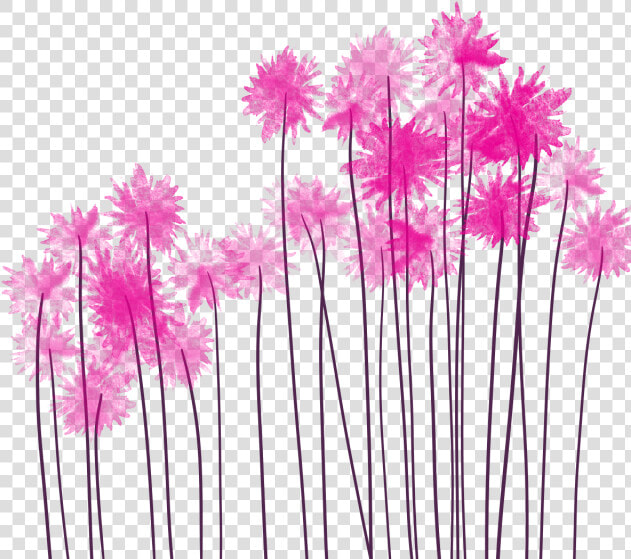 Pink Watercolor Flowers Png   Png Pink Flowers Flower With Watercolor  Transparent PngTransparent PNG