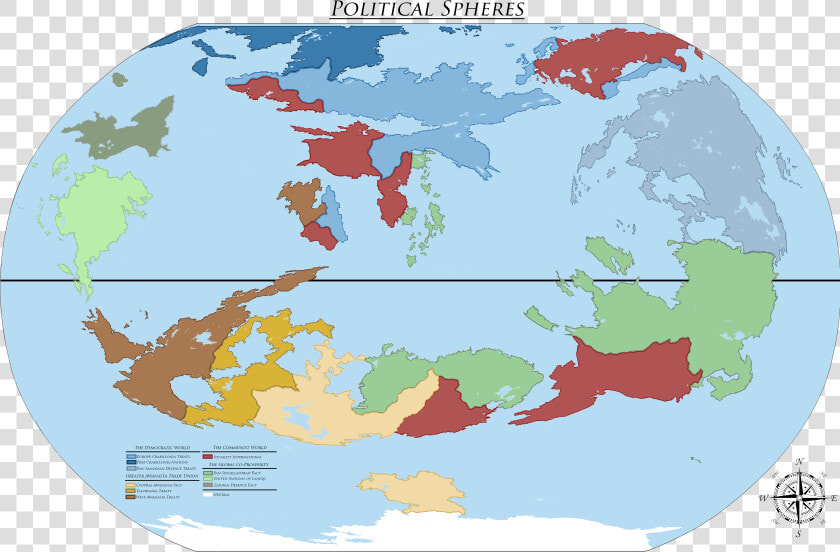 Political Map Of Fictional Planet  HD Png DownloadTransparent PNG