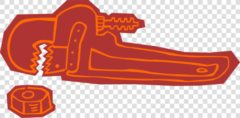 Vector Illustration Of Pipe Wrench Or Stillson Wrench  HD Png DownloadTransparent PNG