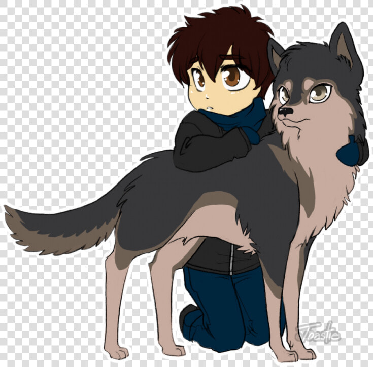 Anime Chibi Wolf Boychibi Boy And His Wolf   Boy And His Wolf  HD Png DownloadTransparent PNG