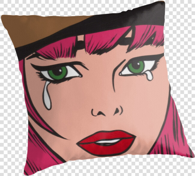 Pink Hair Crying Comic Hipster Girl By Turddemon     Pink Hair Woc Cartoon  HD Png DownloadTransparent PNG